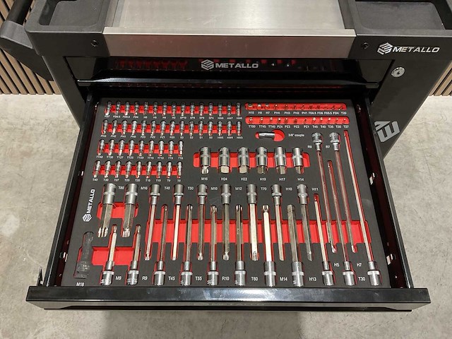 Metallo meta-7hs6g-2 eva-black gereedschapswagen - afbeelding 21 van  62