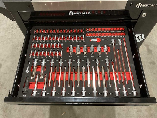 Metallo meta-7hs6g-2 eva-black gereedschapswagen - afbeelding 61 van  62