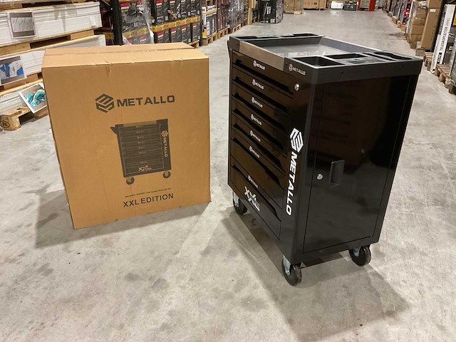 Metallo meta-7hs6g-2 eva-black gereedschapswagen - afbeelding 1 van  51