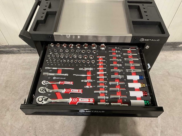 Metallo meta-7hs6g-2 eva-black gereedschapswagen - afbeelding 34 van  51