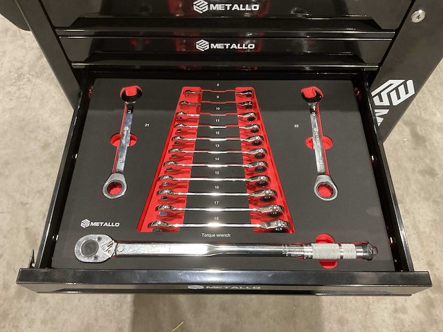 Metallo meta-7hs6g-2 eva-black gereedschapswagen - afbeelding 13 van  14