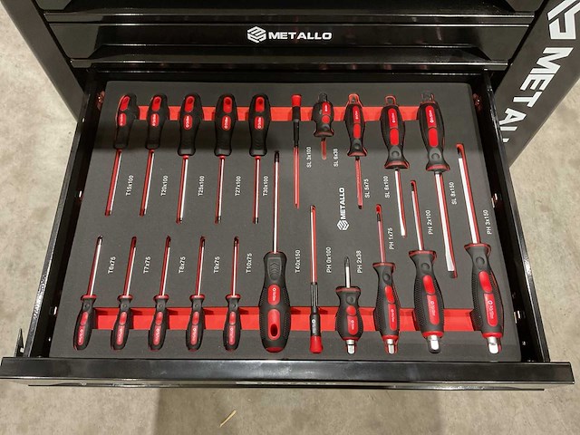Metallo meta-7hs6g-2 eva-black gereedschapswagen - afbeelding 2 van  62