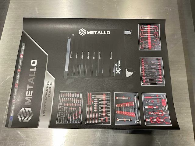 Metallo meta-7hs6g-2 eva-black gereedschapswagen - afbeelding 12 van  63