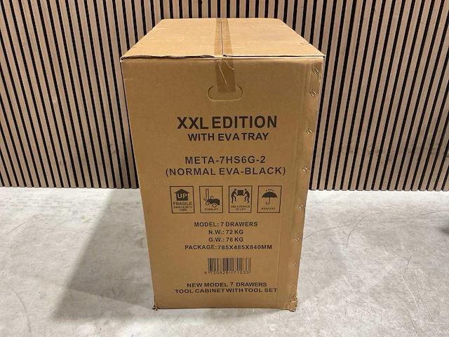 Metallo meta-7hs6g-2 eva-black gereedschapswagen - afbeelding 17 van  44