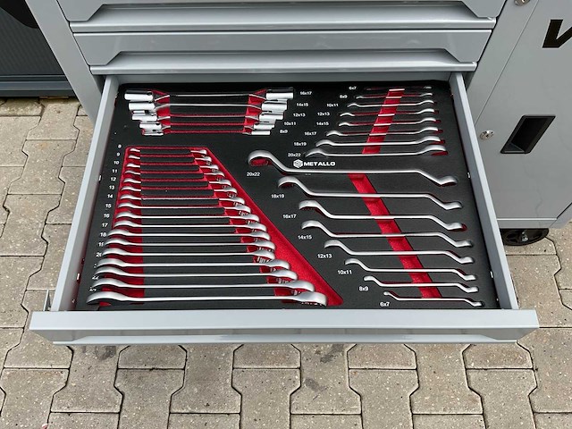 Metallo meta-7hs7g-b v7 gereedschapswagen - afbeelding 3 van  70