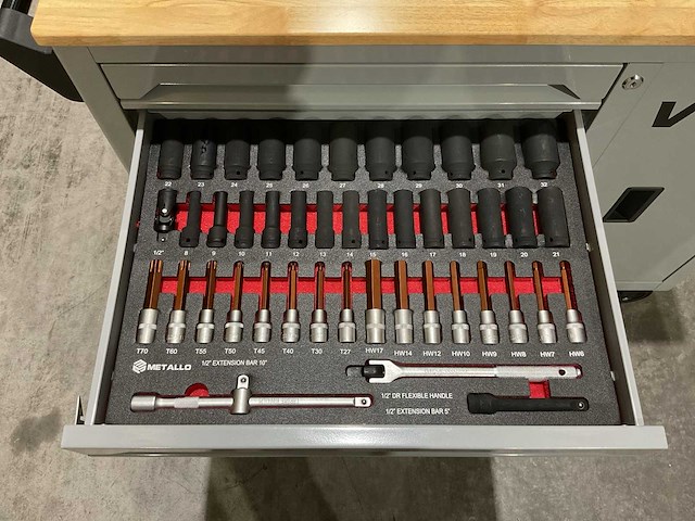 Metallo meta-7hs7g-b v7 gereedschapswagen - afbeelding 20 van  70