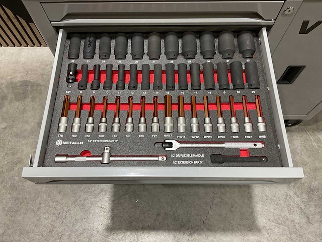 Metallo meta-7hs7g-b v7 gereedschapswagen - afbeelding 43 van  70