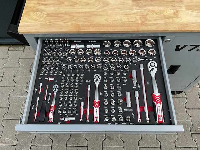 Metallo meta-7hs7g-b v7 gereedschapswagen - afbeelding 61 van  70