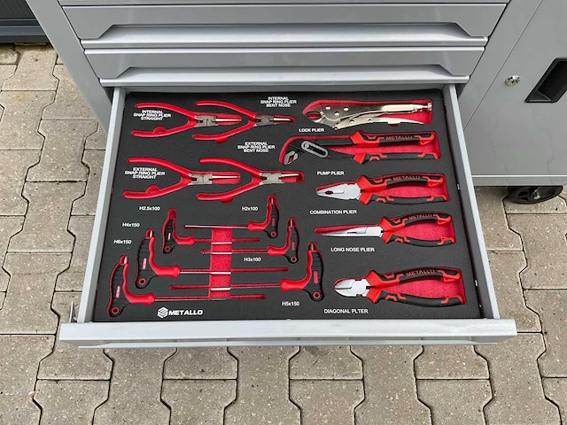 Metallo meta-7hs7g-b v7 gereedschapswagen - afbeelding 5 van  70