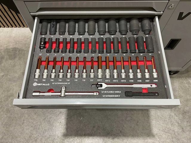 Metallo meta-7hs7g-b v7 gereedschapswagen - afbeelding 50 van  60