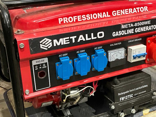 Metallo meta 8500 we noodstroomaggregaat - afbeelding 3 van  4