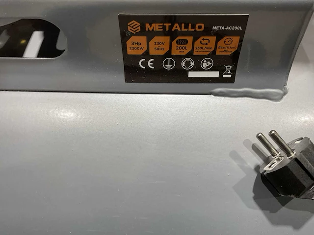 Metallo meta-ac200l luchtcompressor - afbeelding 3 van  15