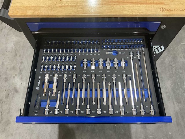 Metallo xxl meta-7hs6g-wood roof gereedschapswagen - afbeelding 18 van  64