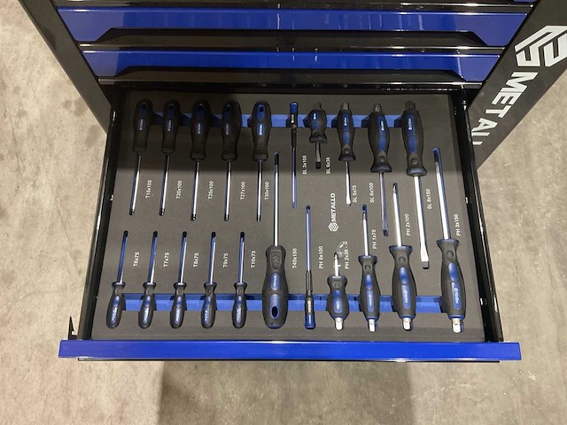 Metallo xxl meta-7hs6g-wood roof gereedschapswagen - afbeelding 4 van  64