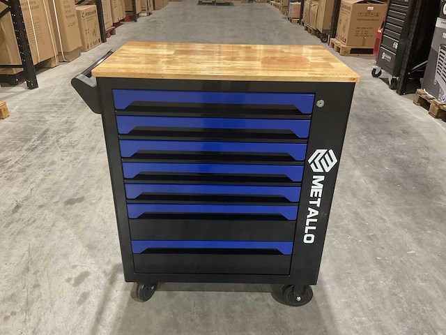 Metallo xxl meta-7hs6g-wood roof gereedschapswagen - afbeelding 1 van  64
