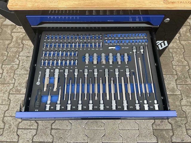 Metallo xxl meta-7hs6g-wood roof gereedschapswagen - afbeelding 64 van  64