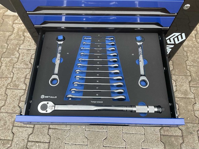 Metallo xxl meta-7hs6g-wood roof gereedschapswagen - afbeelding 7 van  64