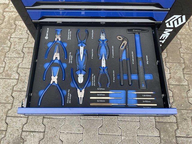 Metallo xxl meta-7hs6g-wood roof gereedschapswagen - afbeelding 8 van  64