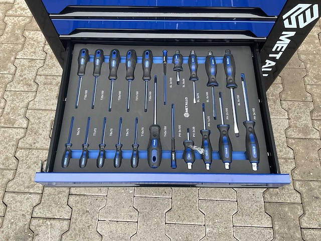 Metallo xxl meta-7hs6g-wood roof gereedschapswagen - afbeelding 30 van  64