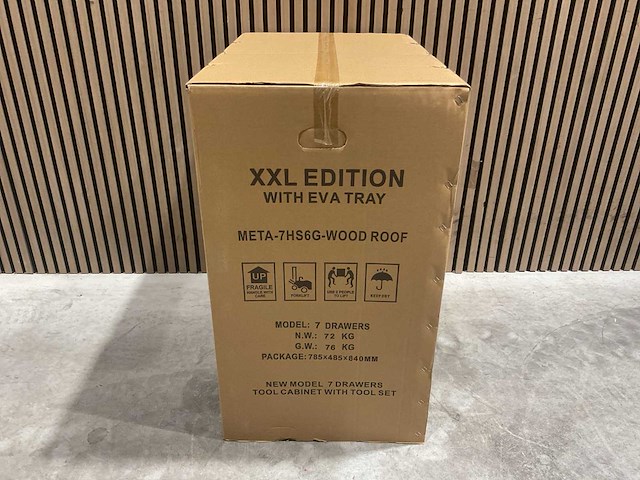 Metallo xxl meta-7hs6g-wood roof gereedschapswagen - afbeelding 43 van  64