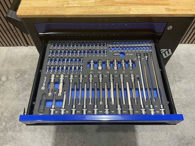 Metallo xxl meta-7hs6g-wood roof gereedschapswagen - afbeelding 50 van  64