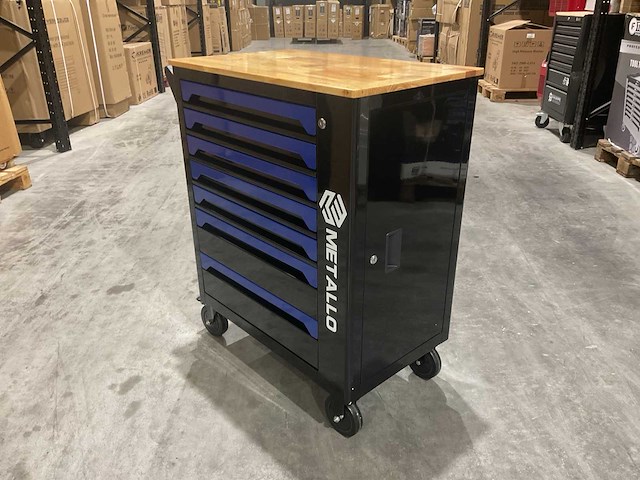 Metallo xxl meta-7hs6g-wood roof gereedschapswagen - afbeelding 6 van  55