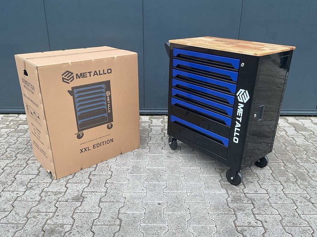 Metallo xxl meta-7hs6g-wood roof gereedschapswagen - afbeelding 16 van  55