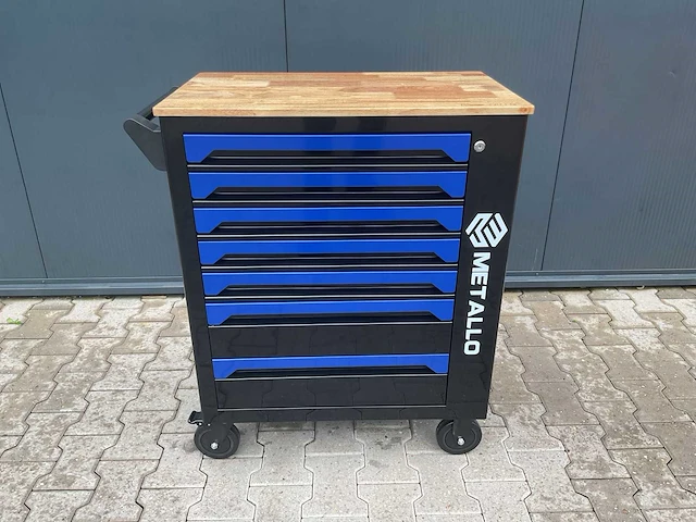 Metallo xxl meta-7hs6g-wood roof gereedschapswagen - afbeelding 15 van  21