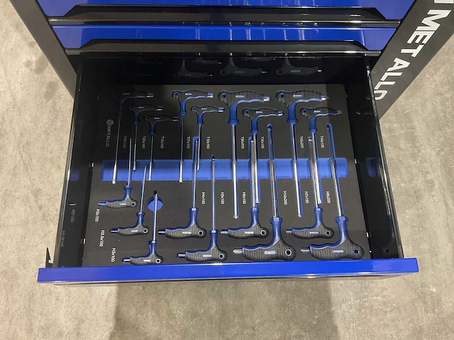 Metallo xxl meta-7hs6g-wood roof gereedschapswagen - afbeelding 13 van  64