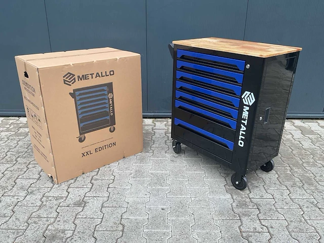Metallo xxl meta-7hs6g-wood roof gereedschapswagen - afbeelding 7 van  48