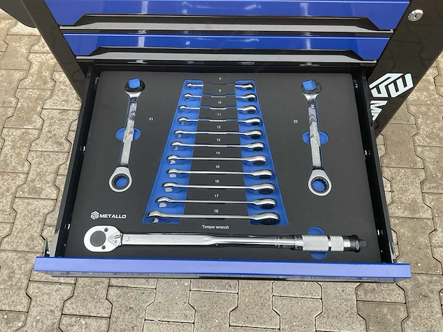 Metallo xxl meta-7hs6g-wood roof gereedschapswagen - afbeelding 15 van  48