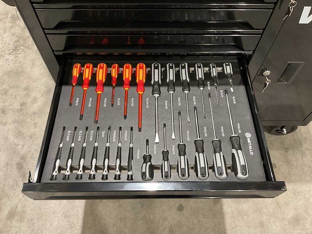 Metallo xxxl-edition meta-7hs7g-b gereedschapswagen - afbeelding 2 van  64