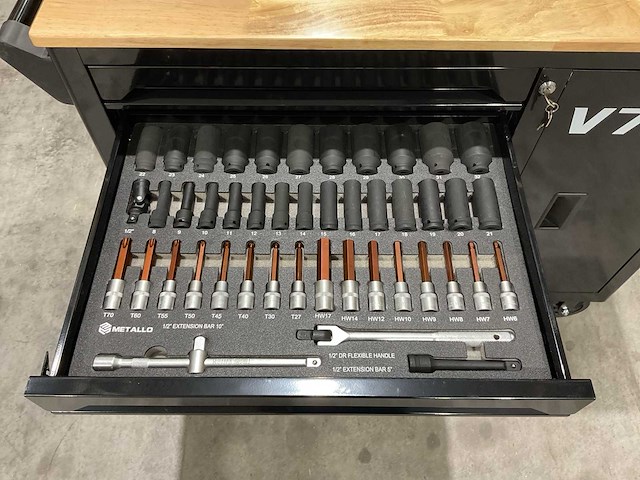 Metallo xxxl-edition meta-7hs7g-b gereedschapswagen - afbeelding 63 van  64