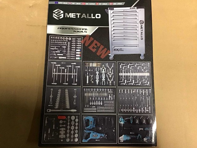 Metallo xxxl gereedschapswagen - afbeelding 9 van  18