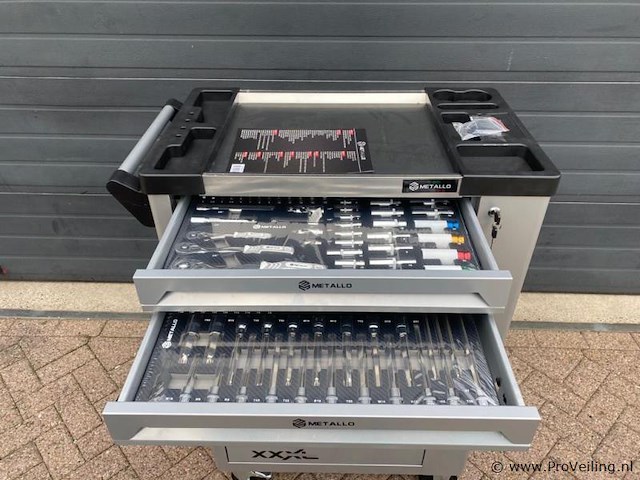 Metallo xxxl hand- en accu-gereedschap gereedschapswagen - afbeelding 3 van  11