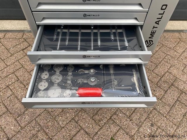 Metallo xxxl hand- en accu-gereedschap gereedschapswagen - afbeelding 6 van  11