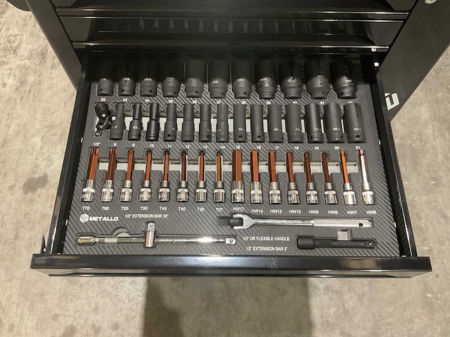 Metallo xxxl meta-10hs10g gereedschapswagen - afbeelding 40 van  40