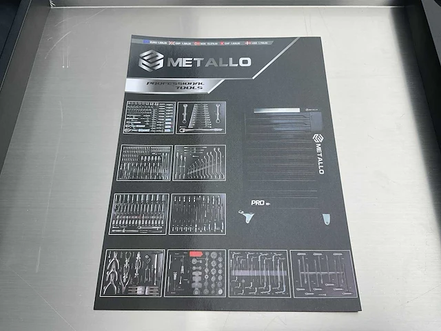 Metallo xxxl meta-10hs10g gereedschapswagen - afbeelding 9 van  14