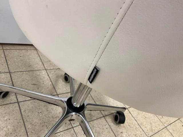 Metalmobil - lederen design bureaustoel (2x) - afbeelding 6 van  6