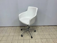 Metalmobil - lederen design bureaustoel (2x)