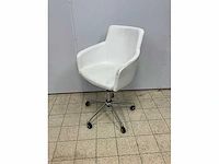 Metalmobil - lederen design bureaustoel (2x) - afbeelding 2 van  6