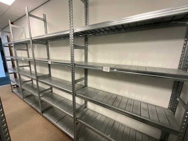 Metalsistem - s1 - legbordstelling 15 meter (250cm hoog) - afbeelding 2 van  3