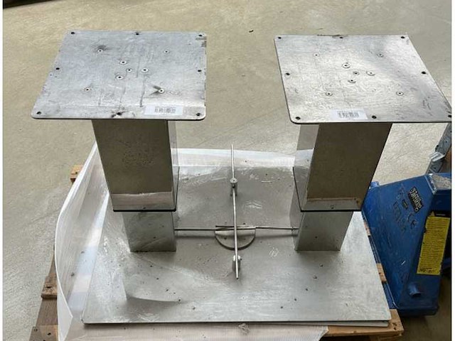 Metalstyle btgq ii double stainless steel adjustable table base - afbeelding 5 van  5