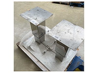 Metalstyle btgq ii double stainless steel adjustable table base - afbeelding 3 van  3