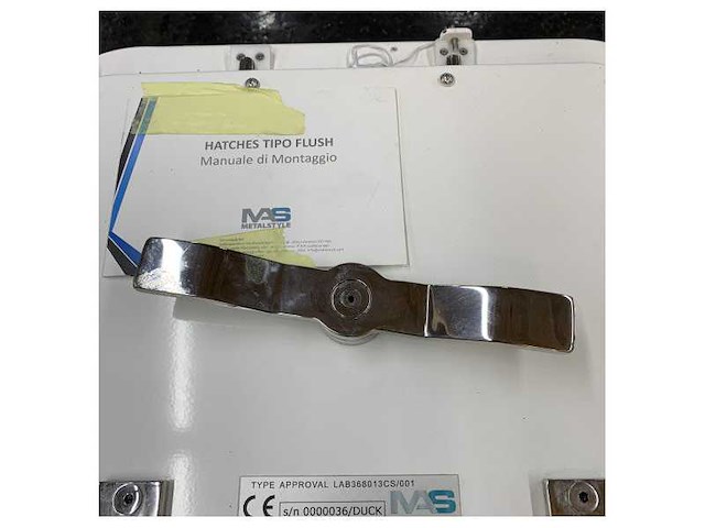 Metastyle type approval wt a30 fd stainless steel opening hatch 490 x 430 mm - 379480 - afbeelding 5 van  7