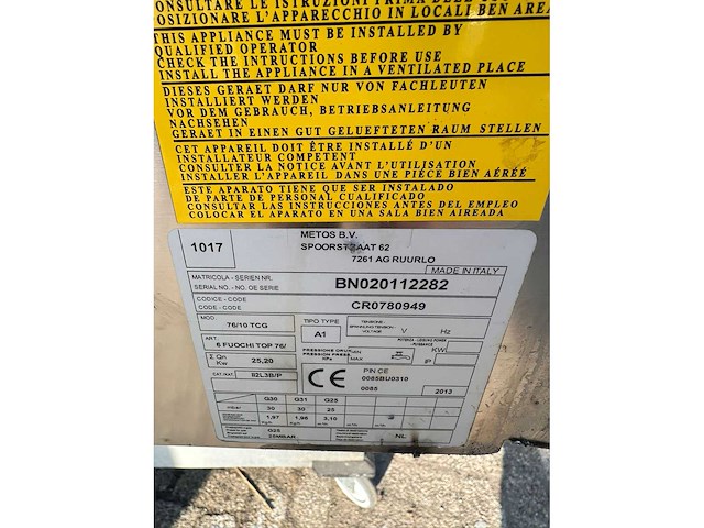 Metos - 76/10 tcg - fornuis - afbeelding 3 van  4
