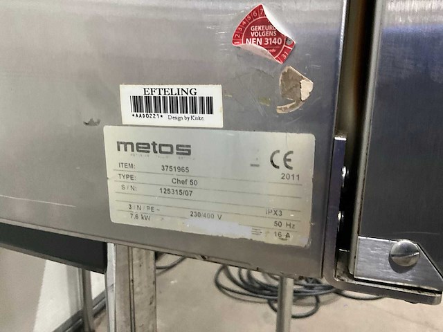 Metos - chef 50 - heteluchtoven - afbeelding 7 van  7