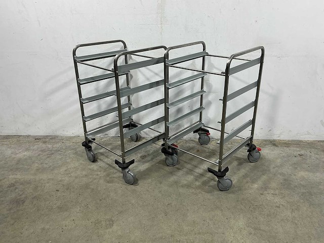 Metos - regaalwagen (2x) - afbeelding 1 van  4