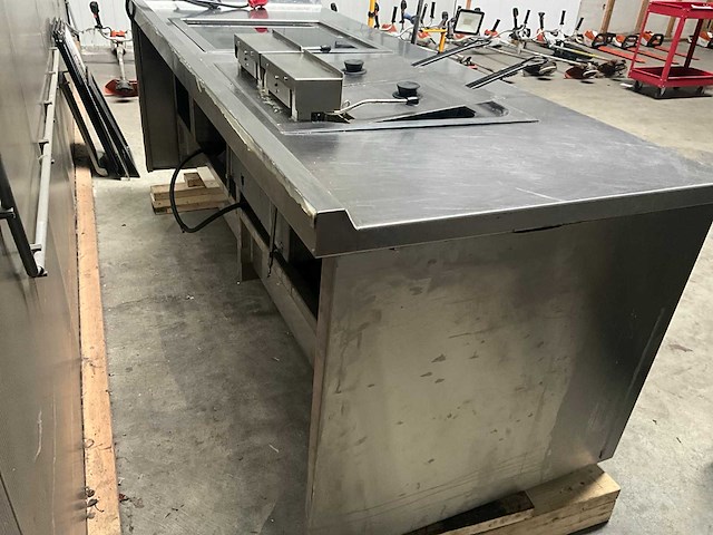 Metos - rvs - horeca-bakwand / kookunit (werktafel) - afbeelding 9 van  15