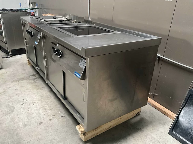 Metos - rvs - horeca-bakwand / kookunit (werktafel) - afbeelding 15 van  18